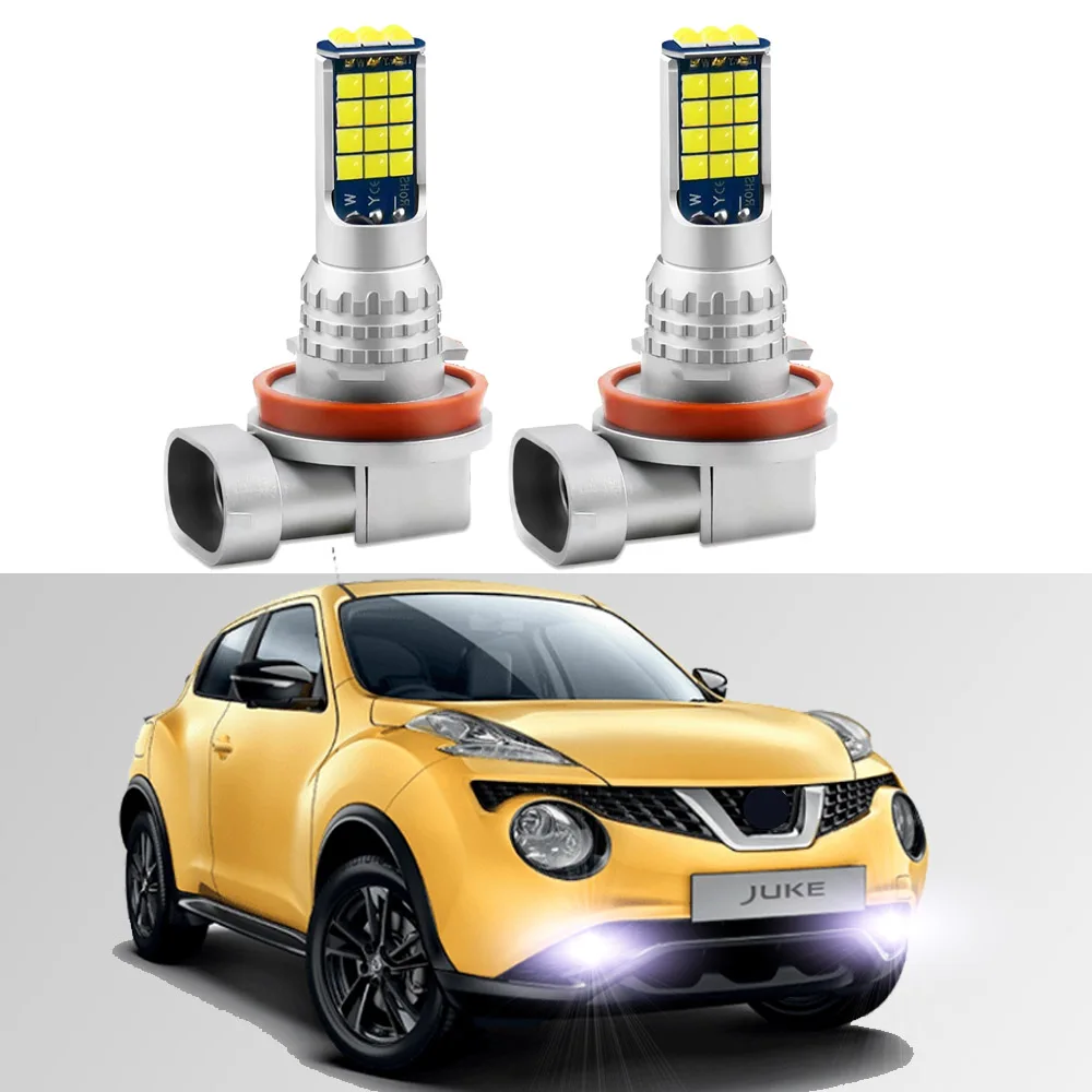 thumbnail image 2 of H8/H11 Fog Light Bulbs For Nissan Rogue 2008-2022 - 6000K White 300% Brighter 2 of 14