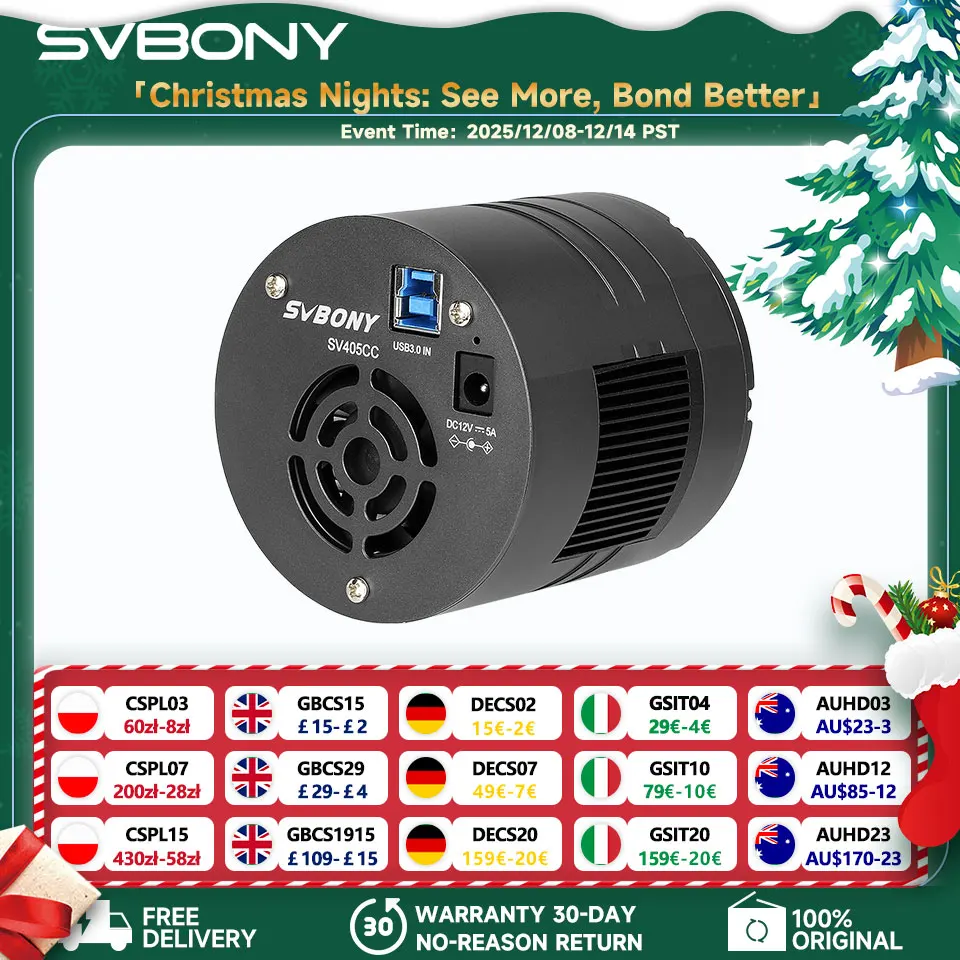 SVBONY SV405CC DSO 冷却 11.7Mp CMOS カラー天体カメラ USB 3.0 と深