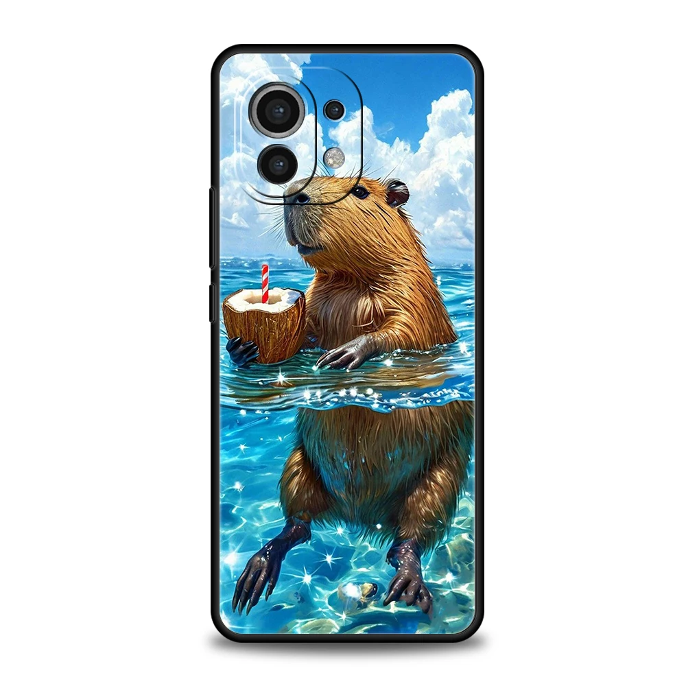 Cute Cartoon Capybara Shockproof Soft TPU Phone Case Cover