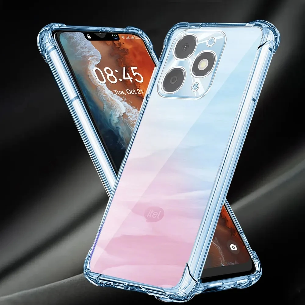 Clear Transparent Shockproof TPU Phone Case with Airbag Protection