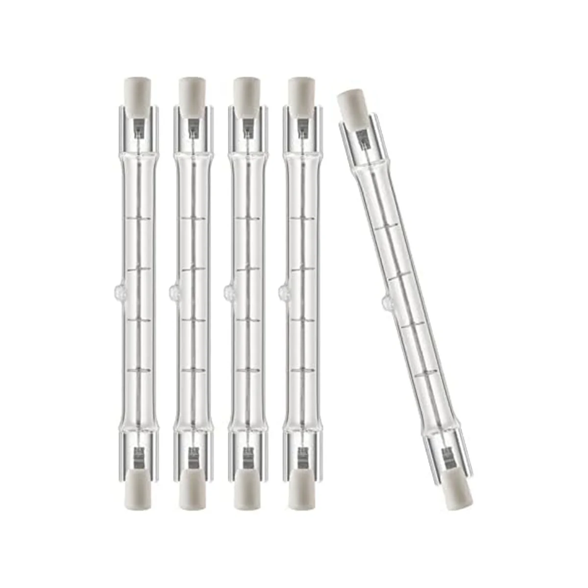 

5 Pack Halogen Bulbs R7S T3 118mm 150W 120V, J Type Halogen Light Bulb with Long Lifespan, Double Ended Light Bulbs