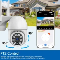 Встроенная батарея, солнечная 5-мегапиксельная уличная Wi-Fi PTZ-камера видеонаблюдения, аудио PIR-обнаружение движения, IP-камера Tuya Smartlife с питанием — изображение 2