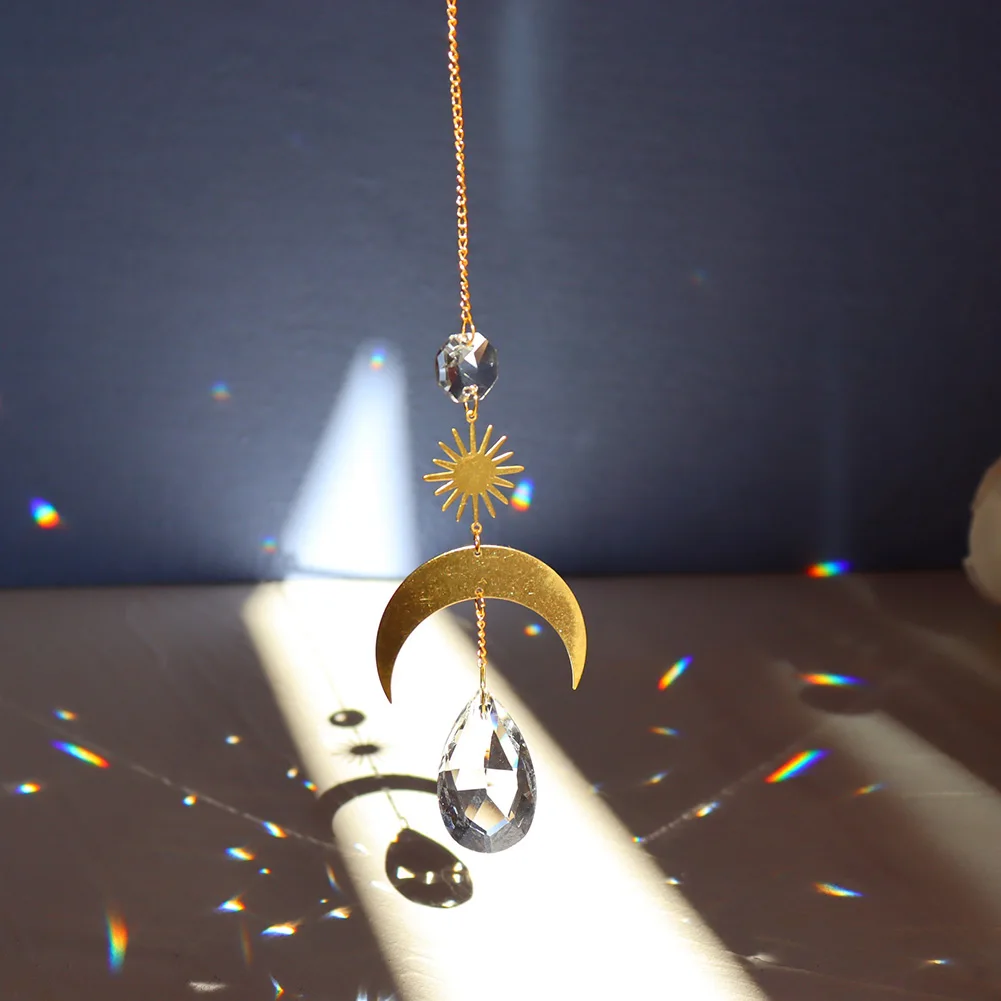 Lot De 2 Attrape-soleil, Cristal Prisme Attrape-soleil, Cristal, Prisme Attrape