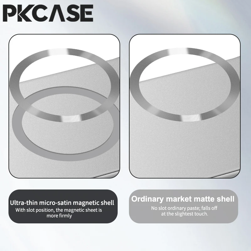 Enhanced Metal Magnetic Frameless Shockproof Wireless Charging Phone Case