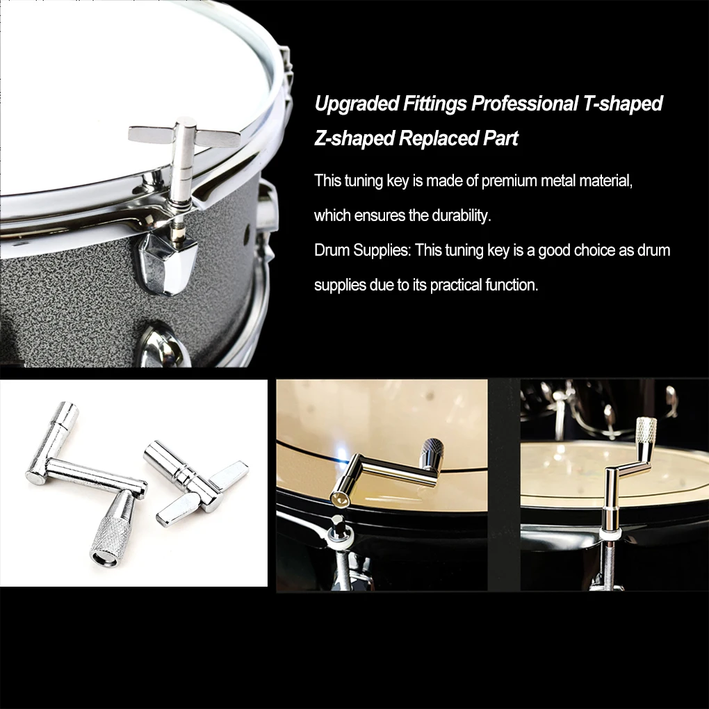 

Ключ для настройки компактного размера удобный инструмент для ударной установки барабанные принадлежности Профессиональный Т-образный Z-образный металлический шарнир