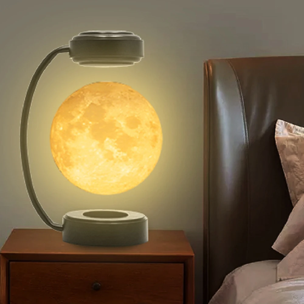 

Unique 3D Magnetic Levitation Moon Globe LED Night Light for Home Decoration