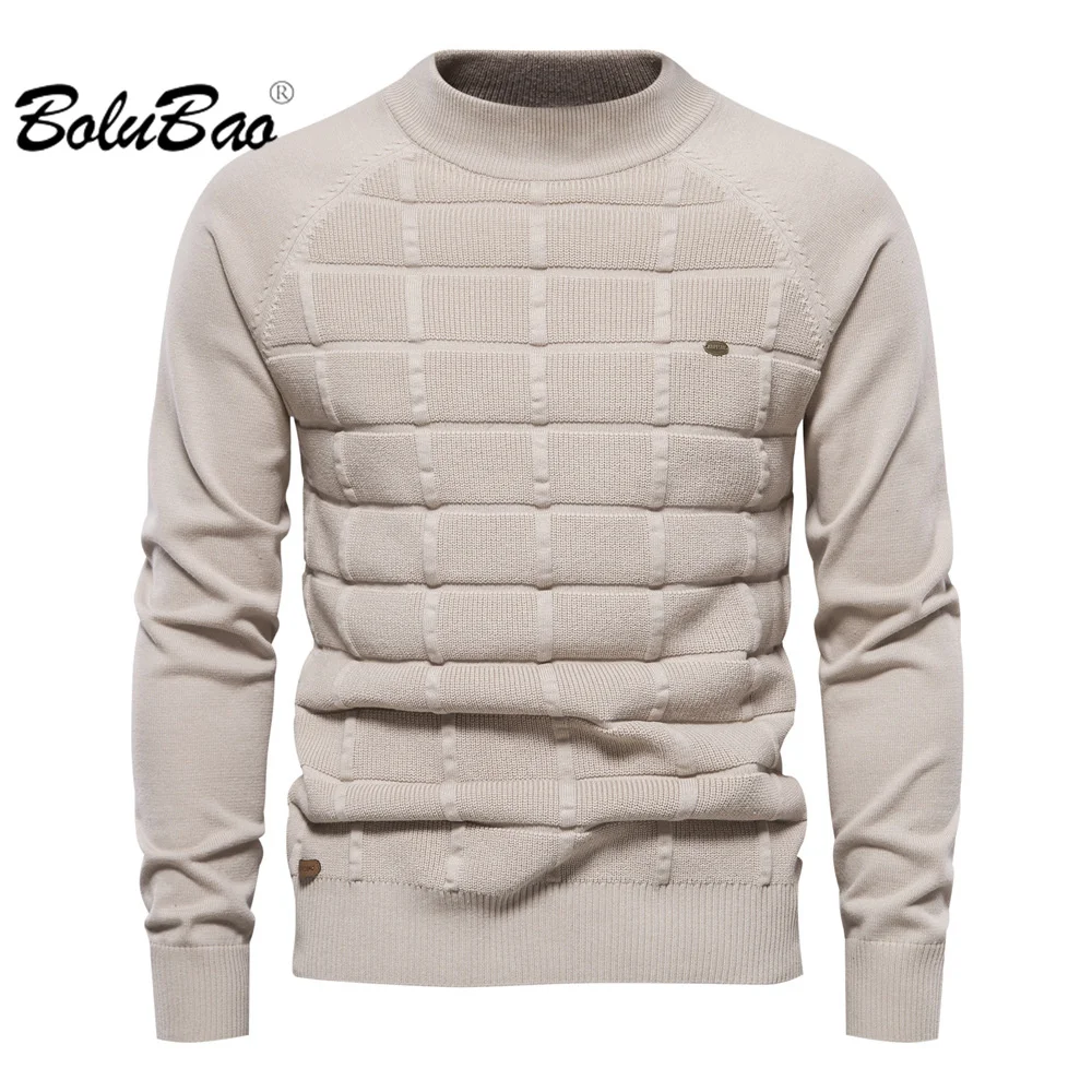 

BOLUBAO 2023 Outdoor Casual Sweater For Men Cotton Slim Crewneck Top High Quality Design Hot Street Wear Casual Sweater For Men
