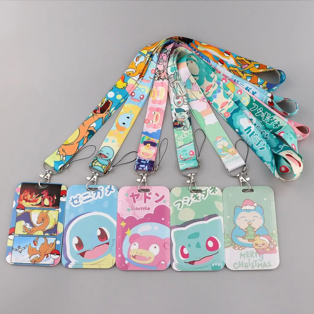 

Cartoon Print Webbing Lanyard Keychain Classic Story Ribbon Hang Rope Keyring Mobile Phone Charm Cute Neck Straps Key Rings