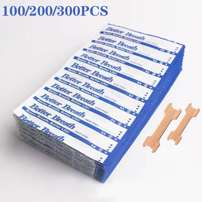 Breathing Good Sleeping Patches 100/200/300pcs Breath Nasal Strips Stop Snoring Anti Snore Nose Strip Easier Better