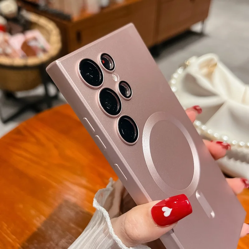Luxury Matte Magnetic Soft Silicone Case