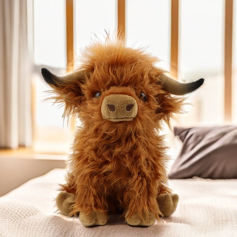 CYISONAL Highland Cow Stuffed Animals Plush Toy Fluffy Bull Animal Doll  Soft Gift for Kids Boys Girls, 10 inch Tall - Yahoo Shopping