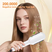 Hatteker peigne de coiffure multi-réglage température réglable volumateur lissage/brosse bouclée peigne à lisser les cheveux 5