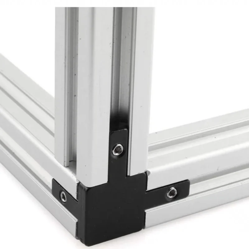 Aluminum Profile Connector Aluminum Profile Extrusion 3030 4040 Aluminum Three-dimensional Right-angled End Corner Connectors Bracket with Screws Match Use Profile