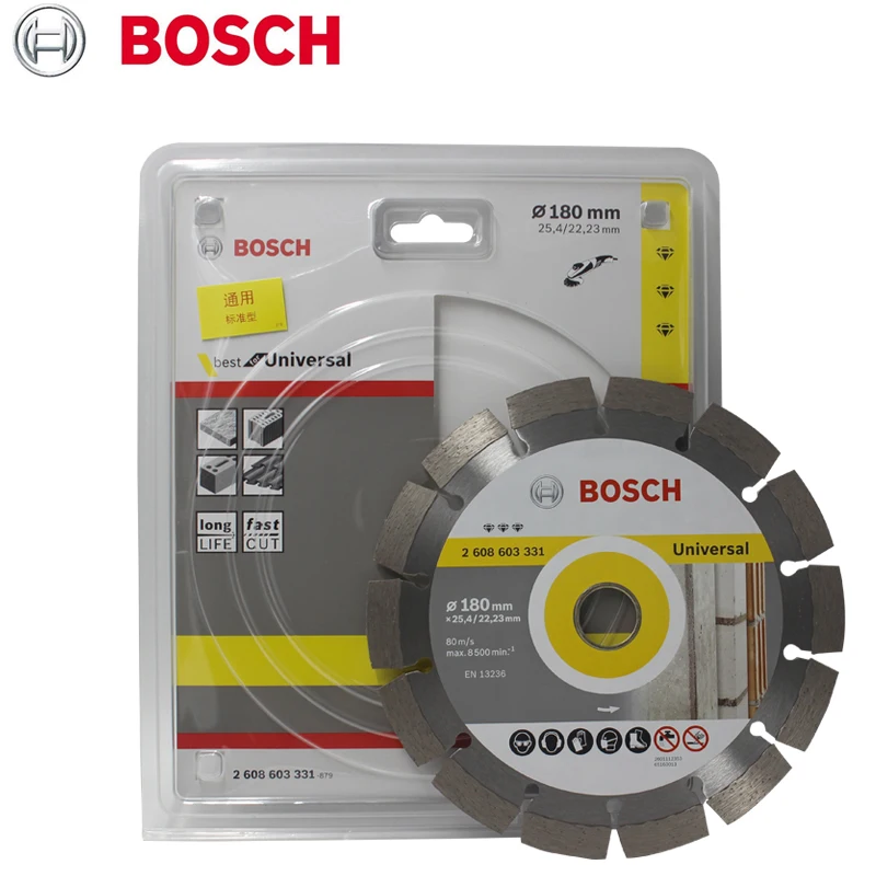 

Универсальный режущий круг Bosch, алмазный диск для мраморных листов, для каменных, усиленных, бетонных, гранитных, бетонных шлифовальных машин, пильный диск