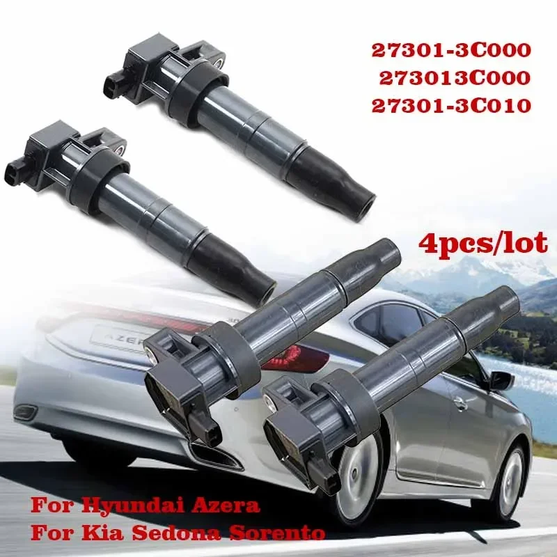 

4 pieces x NEW 06-12 for HYUNDAI KIA IGNITION COIL CNC374 273013C000 273013C010 27301-3C010 0230083 1788292 UF546