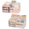 Desktop Cosmetic Storage Box Organizer Drawer Office Storage Rack Stationery Desk Pen Holder Bunny Drawer Organizer Cute Kawaii 6