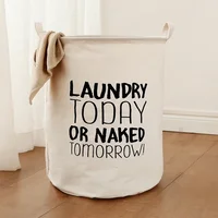 Ins Nordic Bathroom Dirty Laundry Basket Folding Laundry Clothes Hamper Bag Home Storage Bag Organizers Cotton Laundry Baskets 2