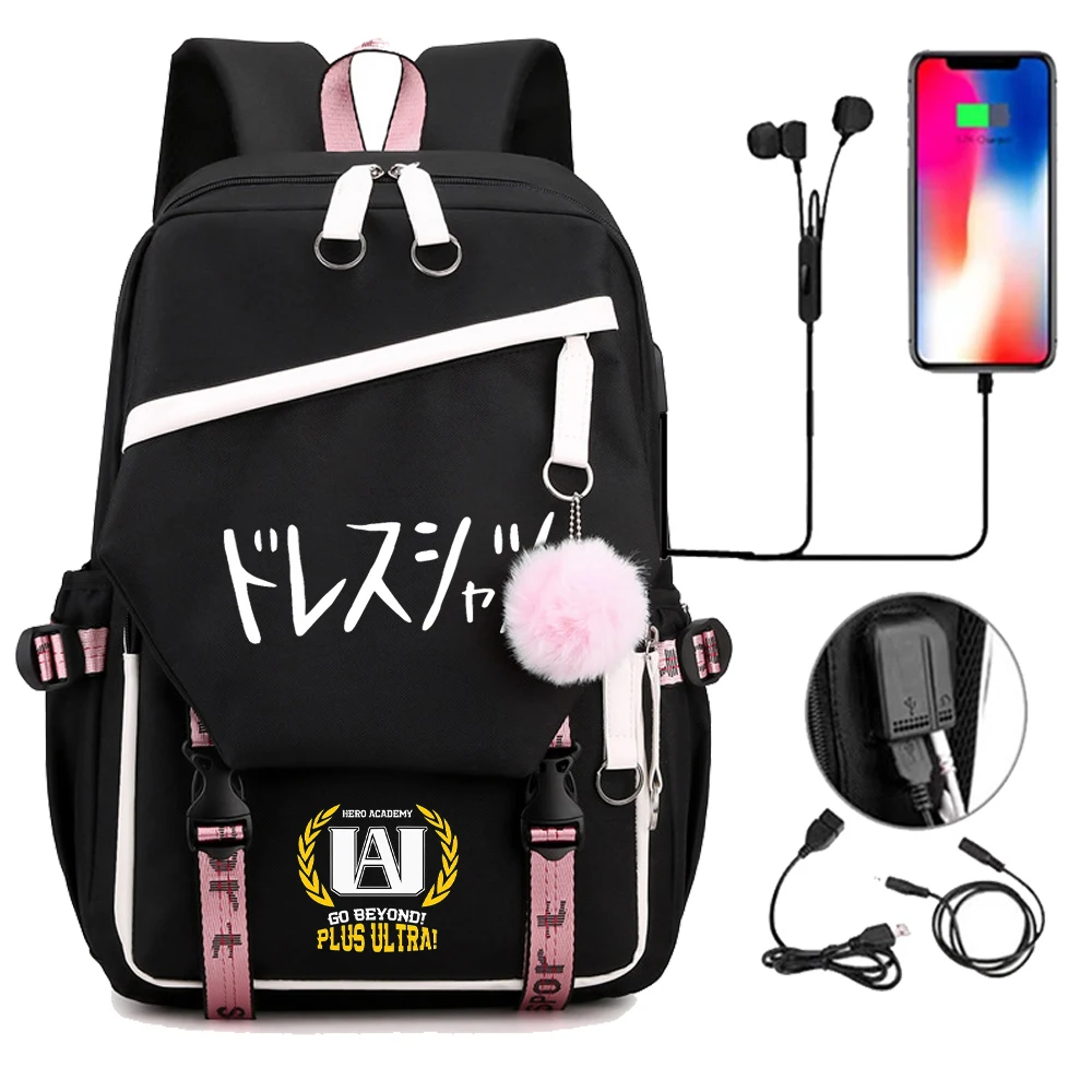 

My Hero Academy Deku Anime School Backpack Schoolbag Boku No Hero Academia Backpack School Bag for Teenage Girls Mochila Escolar