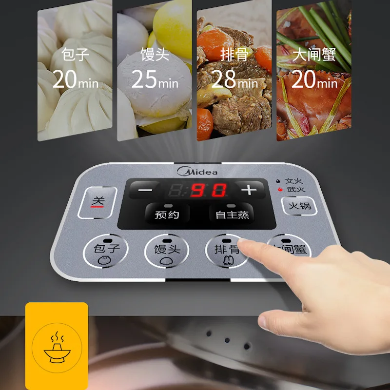Design Series 3-Quart Manual Slow Cooker, Woodgrain Electric Food Steamer  Buffet Food Warmer - AliExpress