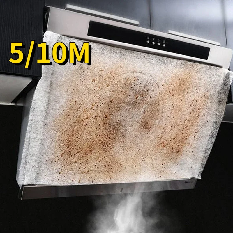 Cooker Hood Filter Non-woven Disposable Kitchen Hood Oil Filter Paper Range Hood Grease Anti Oil Cotton Filter Cooker Extractor Fan