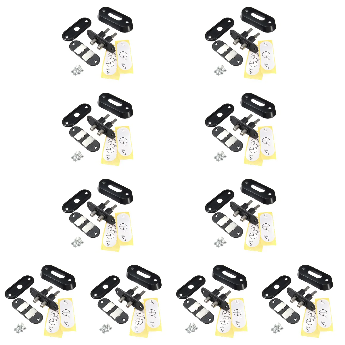 

10pcs Black Sliding Door for Car Van Alarm Central Locking Systems for T4