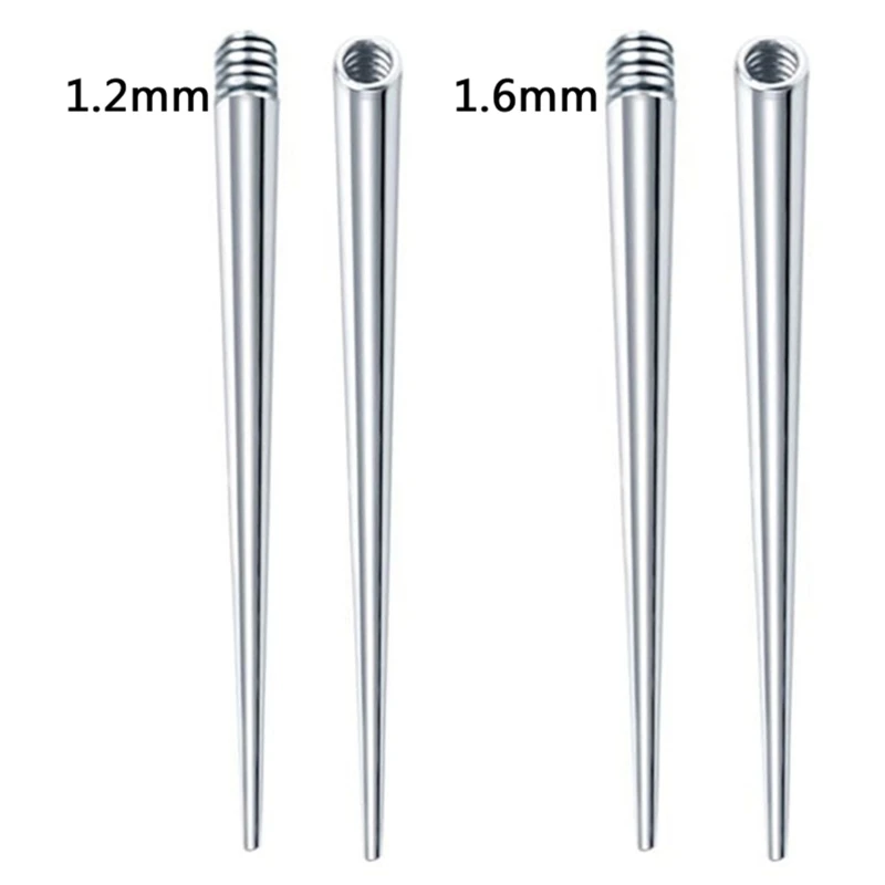 Stainless Steel Ear Gauges Stretching Plugs Tapers Insertion Pin for Ear Nose Stretcher 16G 14G Piercing Stretching Kit