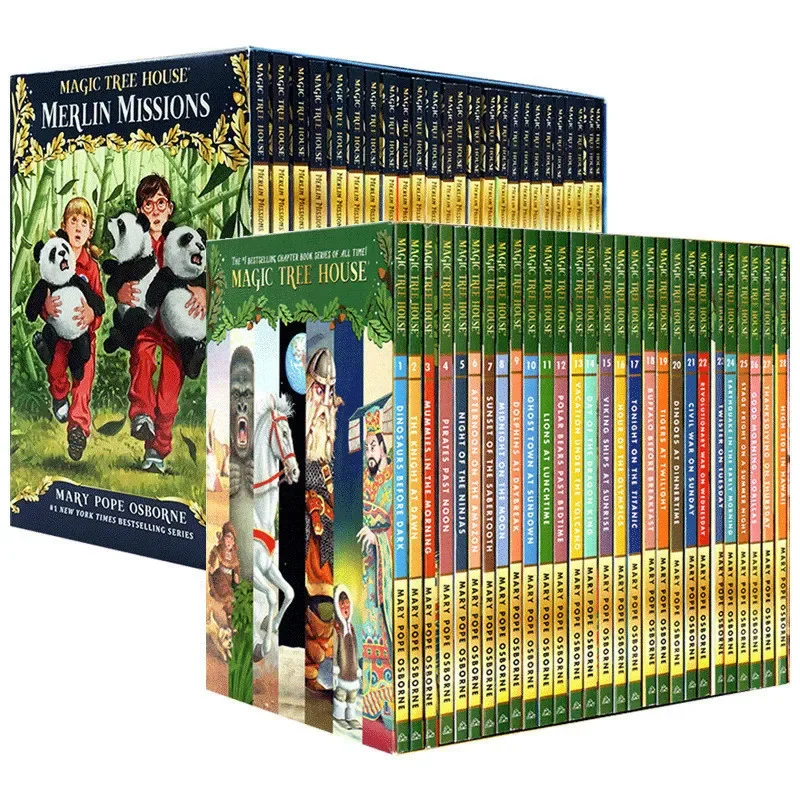 

Версия на английском языке, волшебный домик, 1-28 и 29-55 томов, Книга Историй для чтения на английском языке, детская книга по научным приключениям