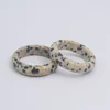 Simple Healing Crystal Band Rings Natural Stone Quartz Agates Jaspers Dainty Finger Solid Ring Women Fashion Minimalist Jewelry 4