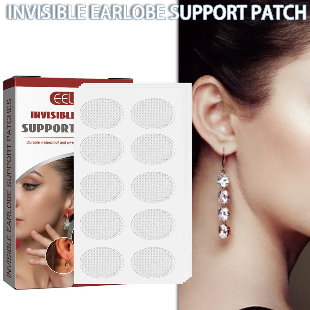 50Pcs Ear Lobe Support Patches Invisible Heavy Earrings Stabilizers Lift  Patch Stretched Ear Lobe Support Tape