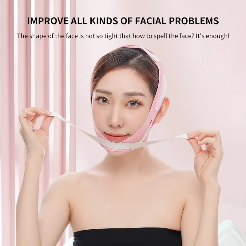 Face Shaping Bandage 1 PCS TPU Mandibular Elastic Band Facial Care Tool Facial Bandage Lifting Sleep Small V Face Mask To Remove Double Chin