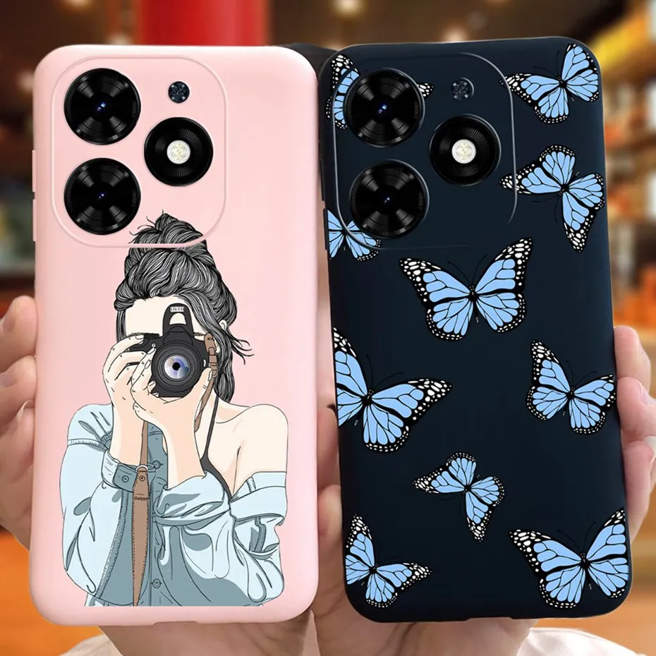 Sunflower Pattern Soft Silicone TPU Jelly Phone Case - Fashionable Protective Bumper Cover