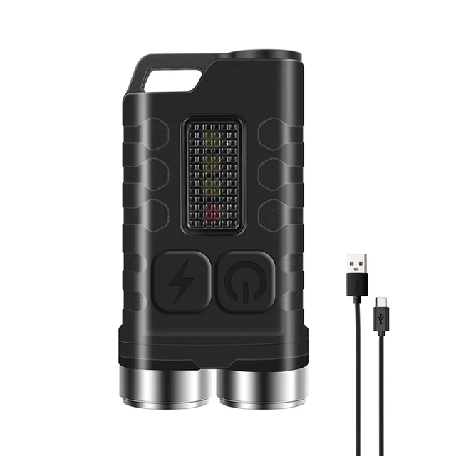 Mini LED Keychain Rechargeable Flashlight Light