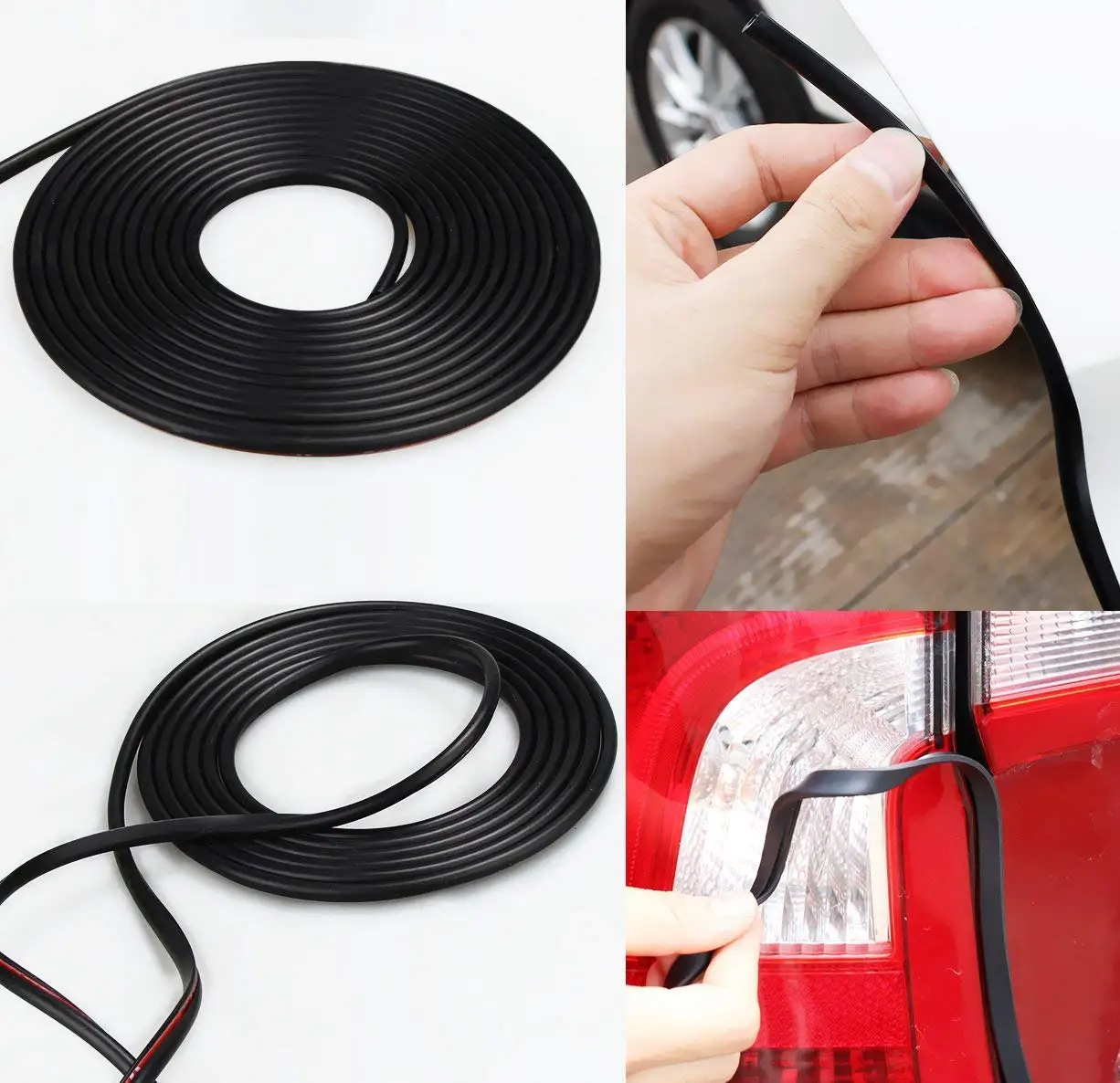 Car Door Sealing Rubber Strip Car Door Side Guard Strip Ushaped Rubber