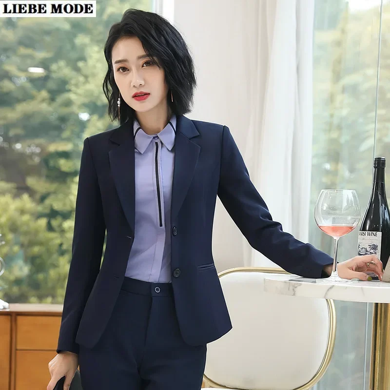 High Quality Suit Pants Two-Piece Suit Plus Size Women XL 2021 New Formal Ladies  Blazer Business - Karanube