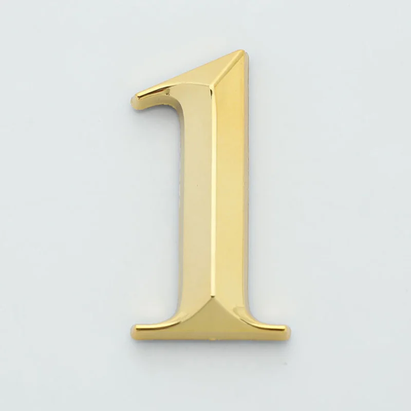 House Number Sticker 3D Self Adhesive Door Sign Plate