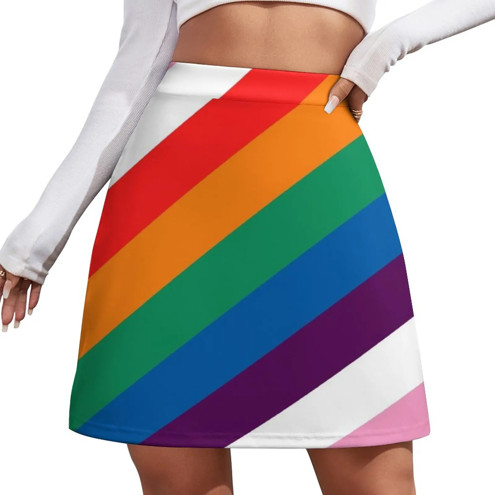 

Mask with Trans Pride Mini Skirt skirt skirt Korean clothing novelty in clothes Clothing