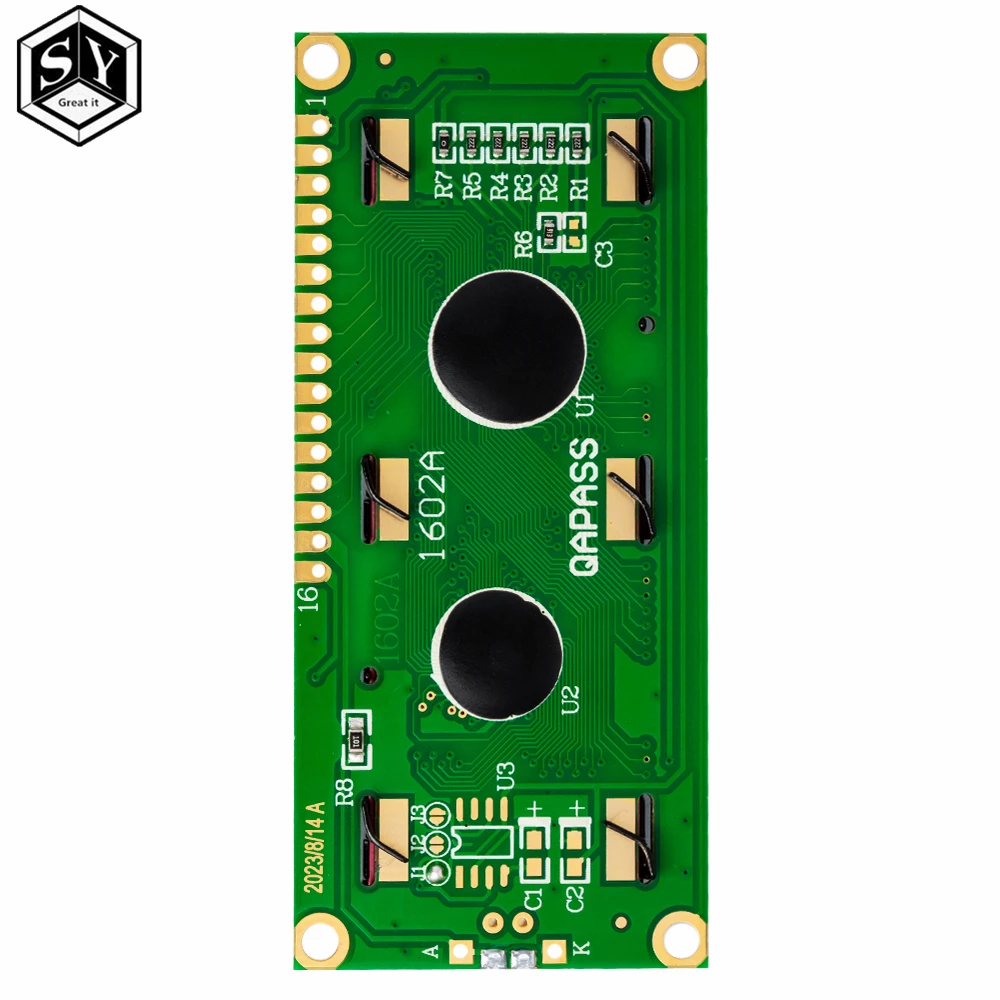 LCD Display Module, Adapter Board-LCD1602+I2C LCD 1602 module Blue/Green screen PCF8574 IIC/I2C Adapter plate