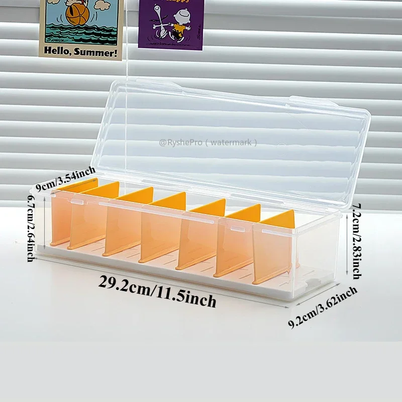 2L Trading Card Storage Box for Toploader Plastic Large Playing Baseball Card Case for Toploaders and Standard Cards 700 Holder