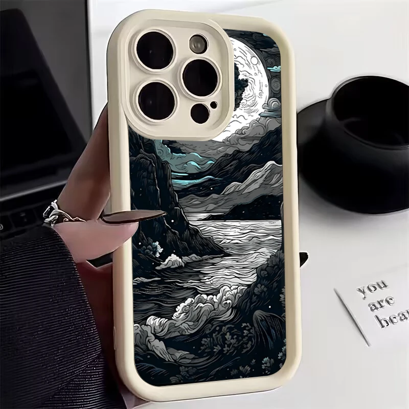 Serene Mountain and Water Landscape Phone Case Cover