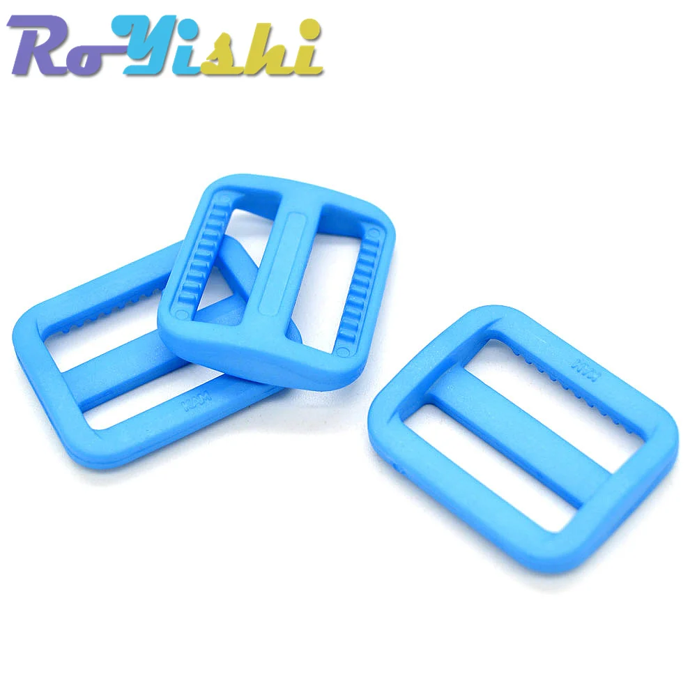 12-100 Stück/Packung 1"(25mm) Bunte Triglides Verstellschnallen für Hundehalsband, Gurtzeug, Rucksackgurt – Detail 12
