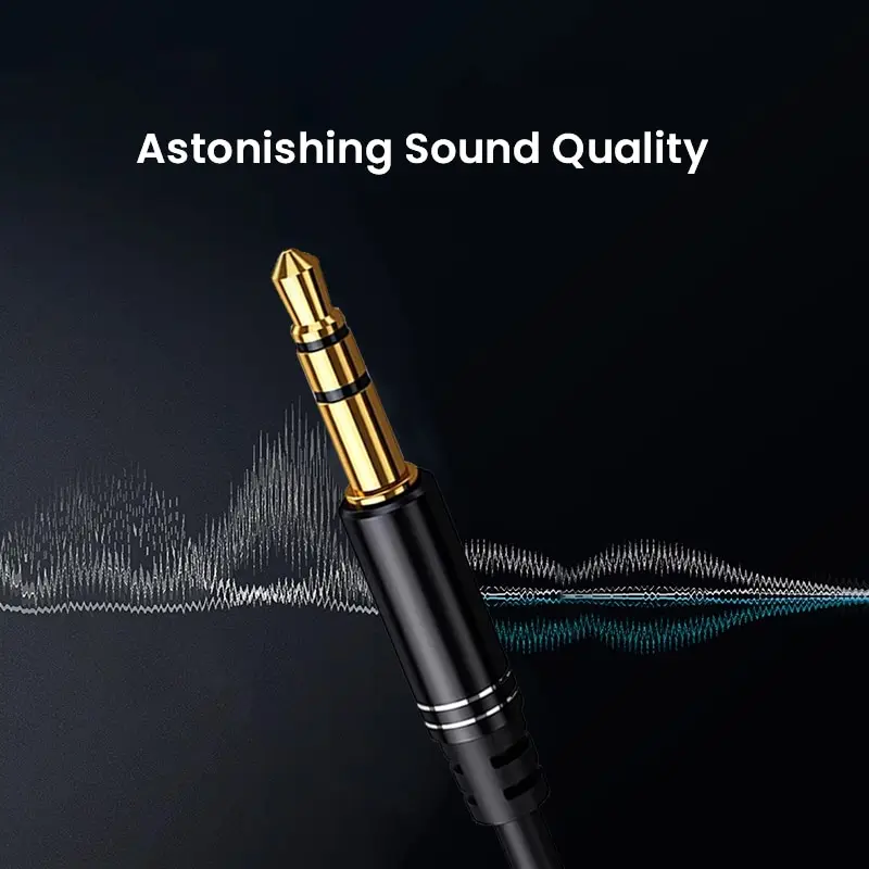 3.5mm Audio Cable Aux Cable Audio Input Adapter Male to Male AUX Cord Compatible with Car Stereos Speaker Headphones - 5