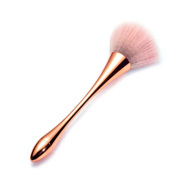 Rose Gold Professional Makeup Brush Set Large Soft Hair Powder Blush Contour Brush Non Shedding Loose Powder Face Cosmetic Tool