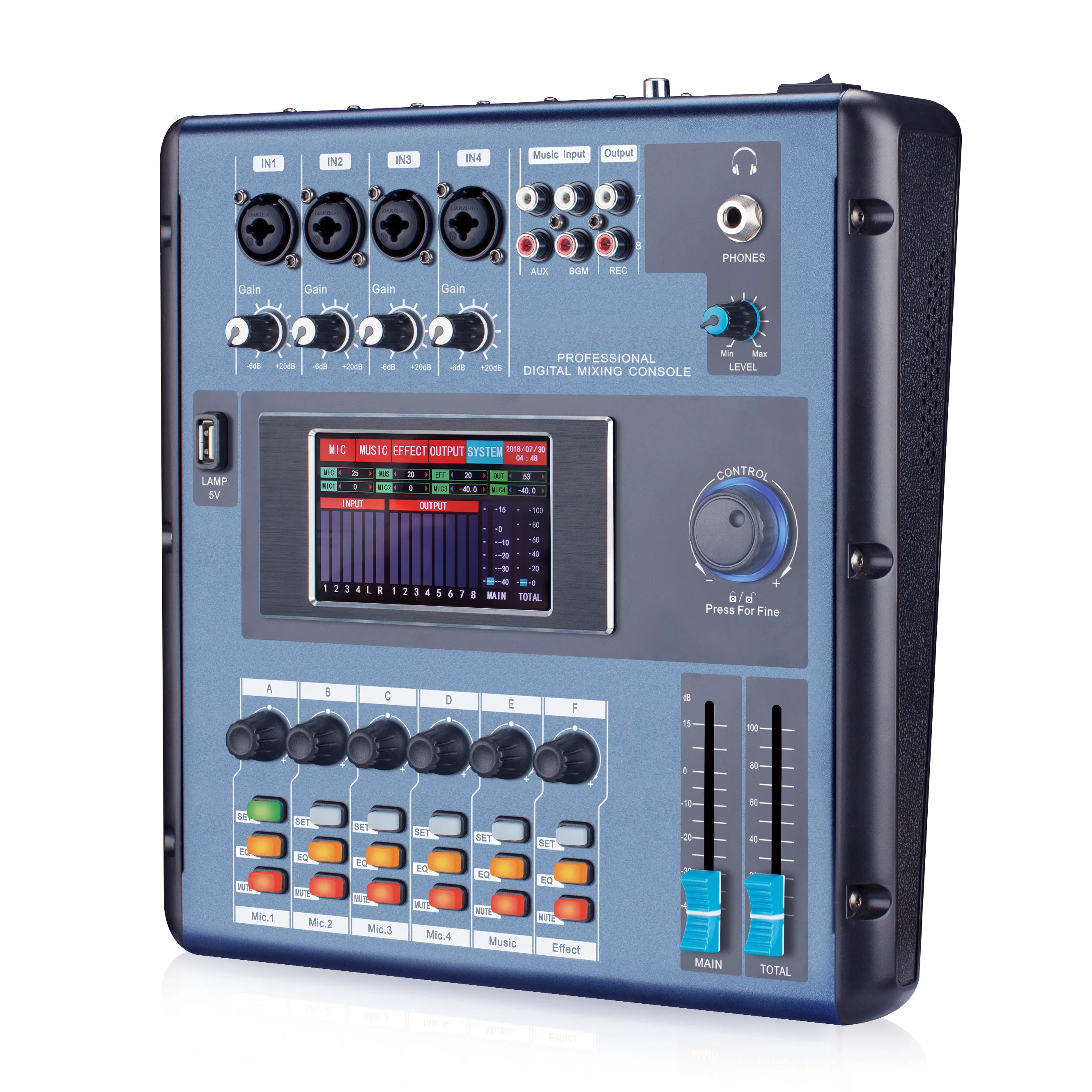 LCZ AUDIO Screen-Touch M2006 Digital Mixer Console Mixer Audio Professional MIxing Consoles Mini Sound Equipos De Musica