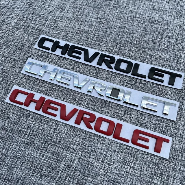 19.7x1.8cm ABS Car Rear Trunk Letter Emblem Sticker for Chevrolet Logo Auto Decoration Accessories Badge Decals Modified Parts