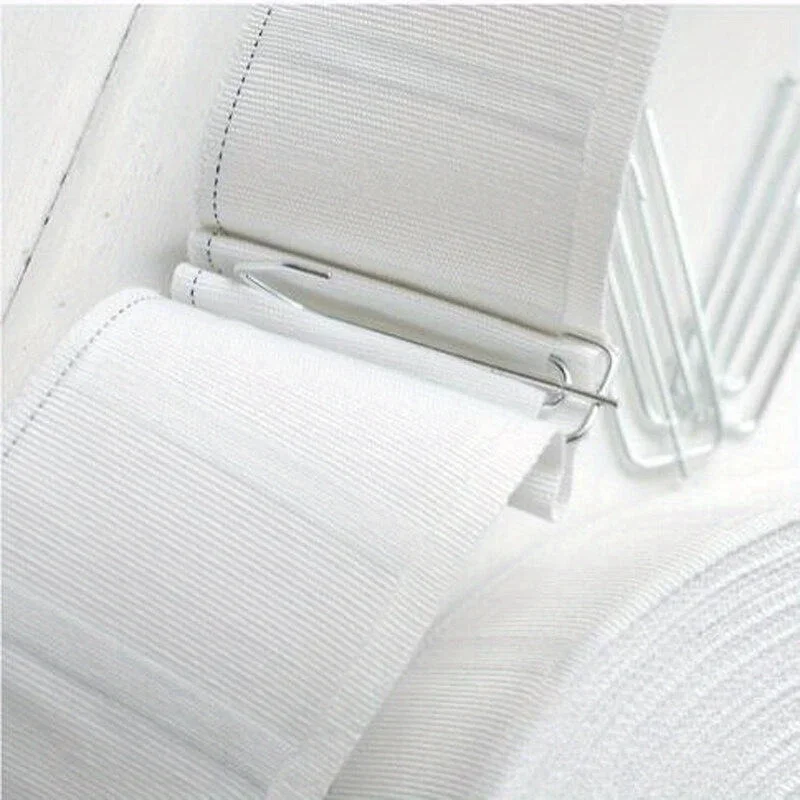 20Pcs High Quality Steel Curtain Hanging Hooks Ring Window White Hooks Home Decor Curtain Accessories curtain clip curtain grommets