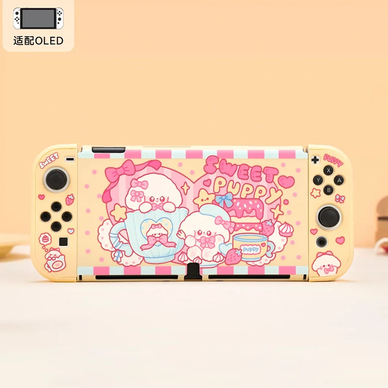 Nintendo Switch用の素敵な猫の描画付きの保護ケース,Nintendo