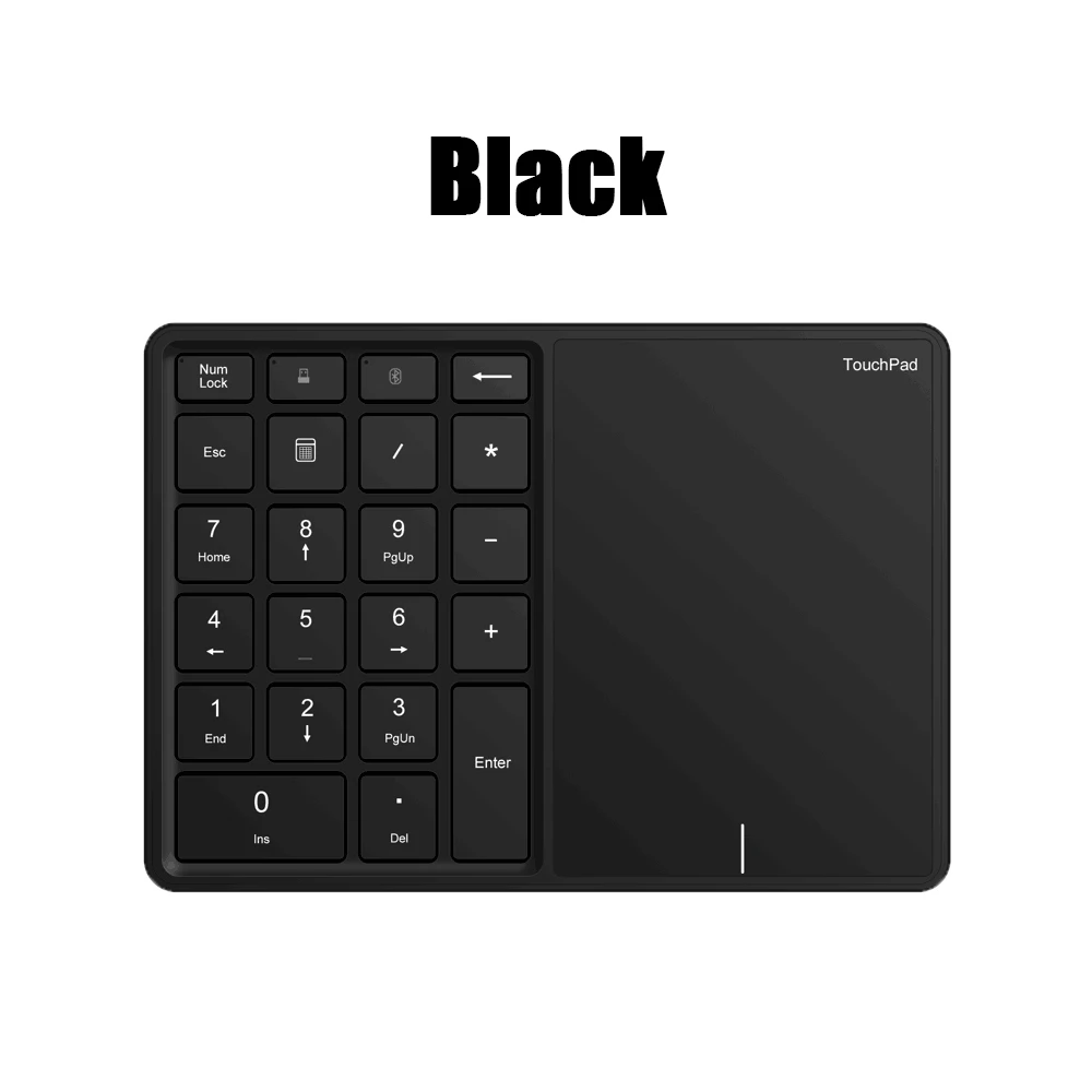 computer keyboard for android mobile 2 IN 1 Wireless 2.4G Bluetooth 22 Keys Number Keyboard Pad With Touchpad Touch Keypad For Windows IOS Mac OS Laptop PC Tablet portable computer keyboard