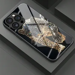 Stylish Cool Leopard Print Glass Silicone Phone Case - Samsung S25 Edge 5G (PBL - 325PBL251028601)