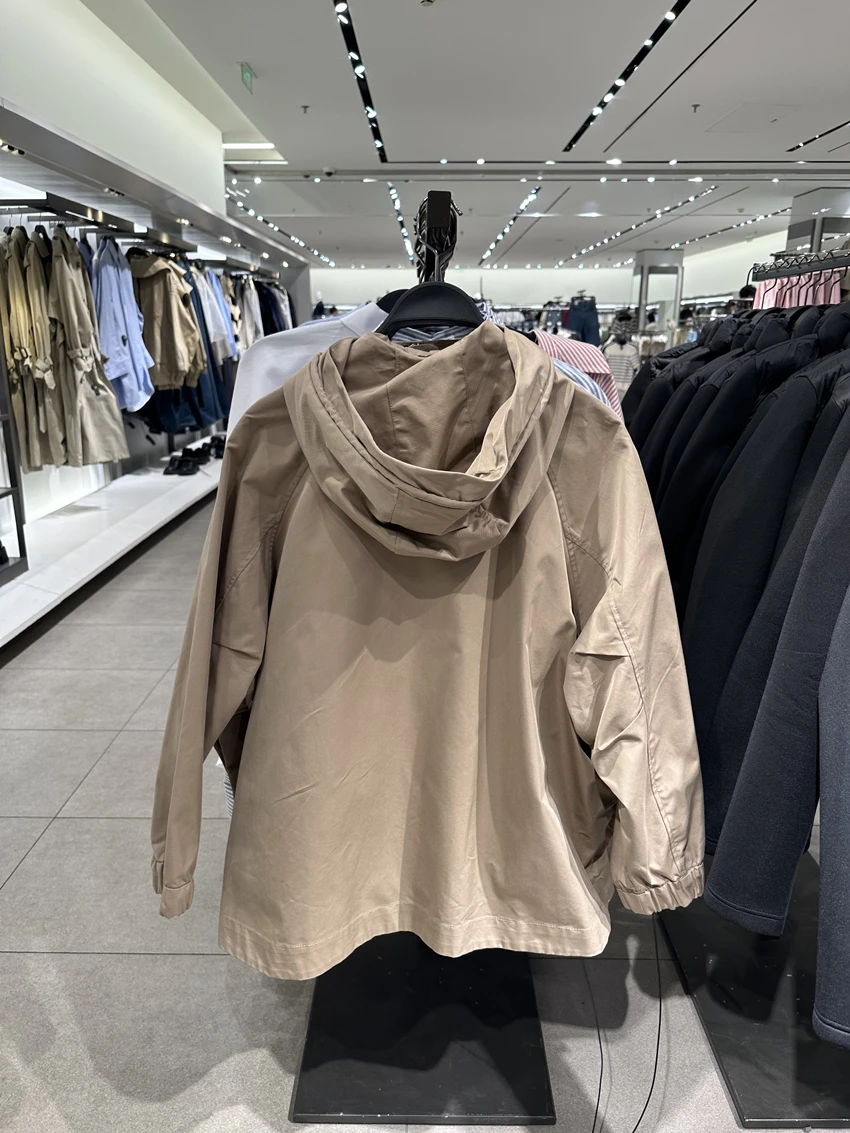 2969/248 New Women's Loose Peacoat with Button Decoration