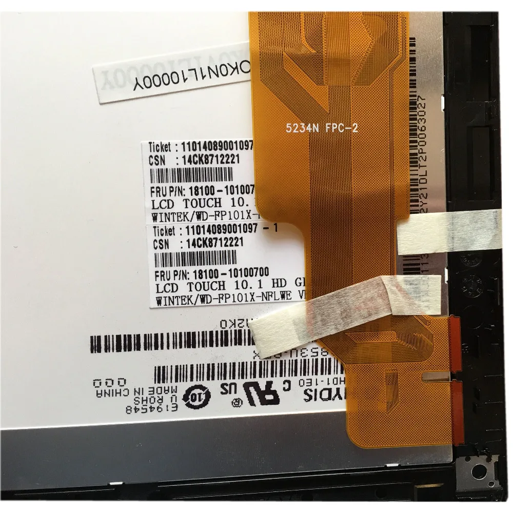 Tela Lcd para Computador para Asus Vivotab rt Tf600t Tf600 5234n - Imagem 2